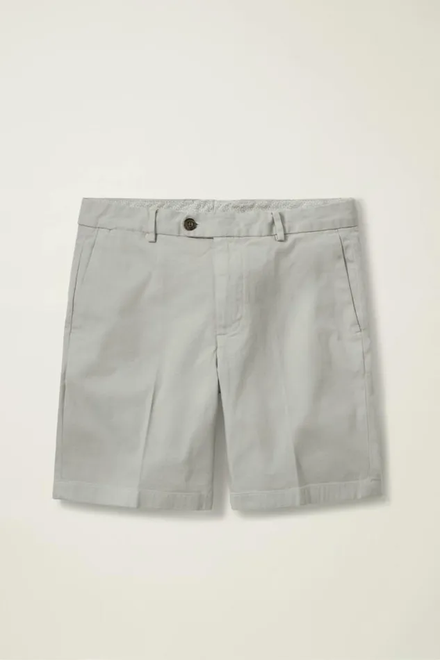 Men Italian Stretch Chino Shorts Silver Mist Bonobos Chino Shorts