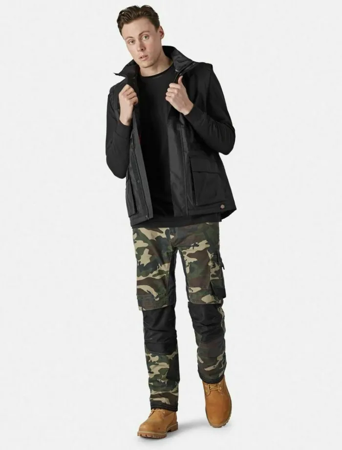 Men Jackets Dickies AWT Utility Vest Black
