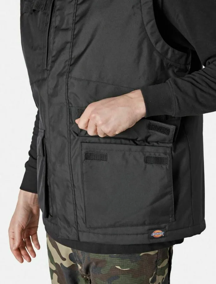 Men Jackets Dickies AWT Utility Vest Black