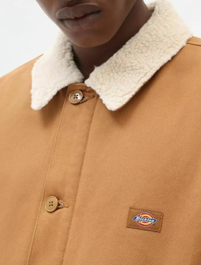 Men Jackets Dickies Duck Canvas Deck Jacket Brown Duck