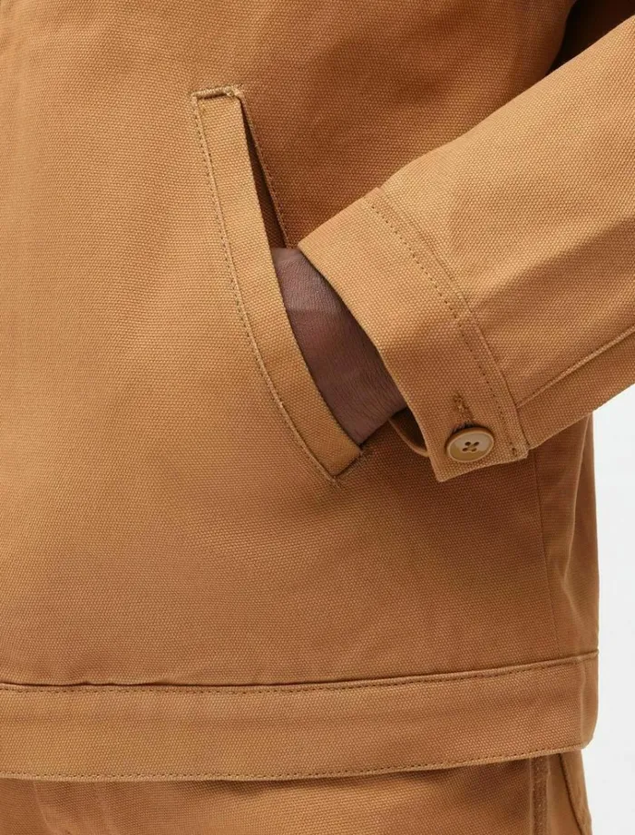 Men Jackets Dickies Duck Canvas Deck Jacket Brown Duck