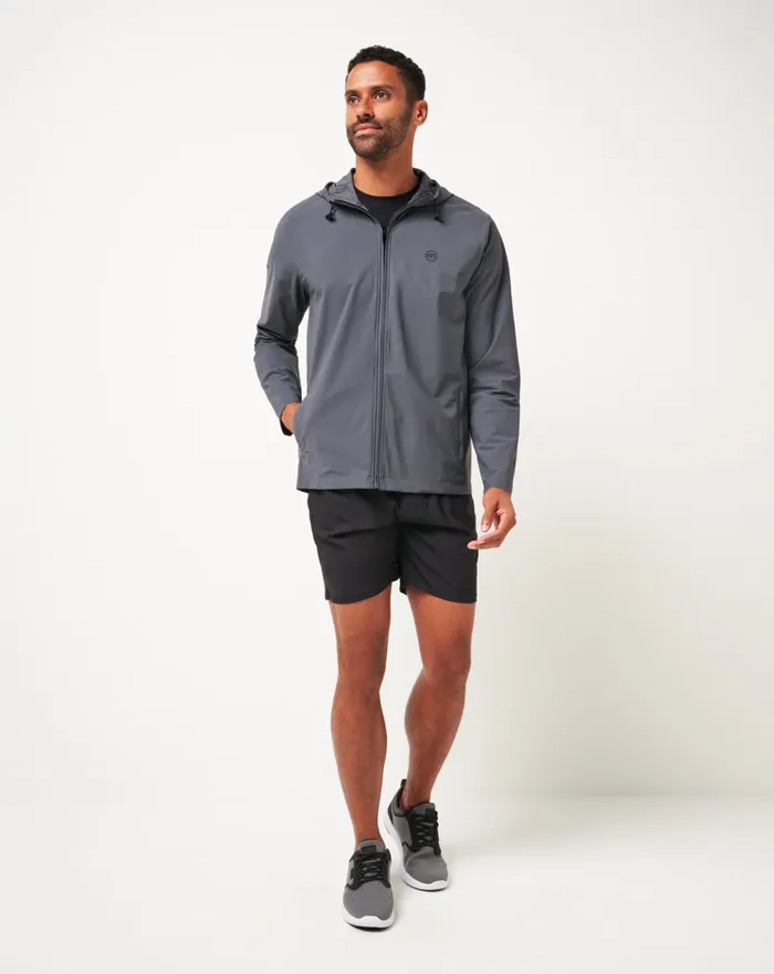 Men Jackets TravisMathew WALKING TOUR FULL ZIP Ebony
