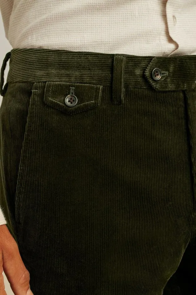 Men Jetsetter Italian Corduroy Dress Pant Olive Bonobos Dress Pants