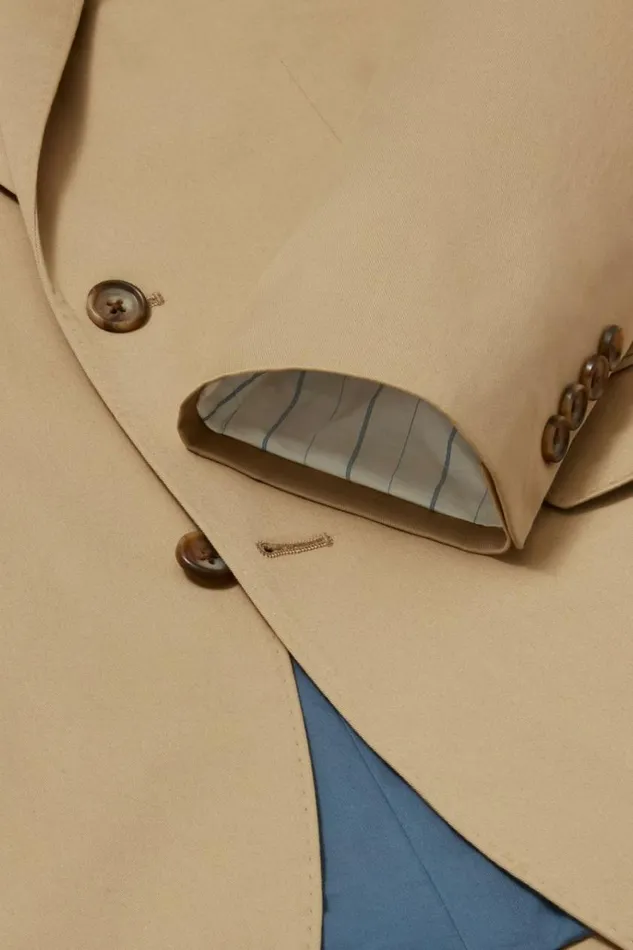 Men Jetsetter Italian Cotton Blazer British Khaki Bonobos Blazers and Sport Coats