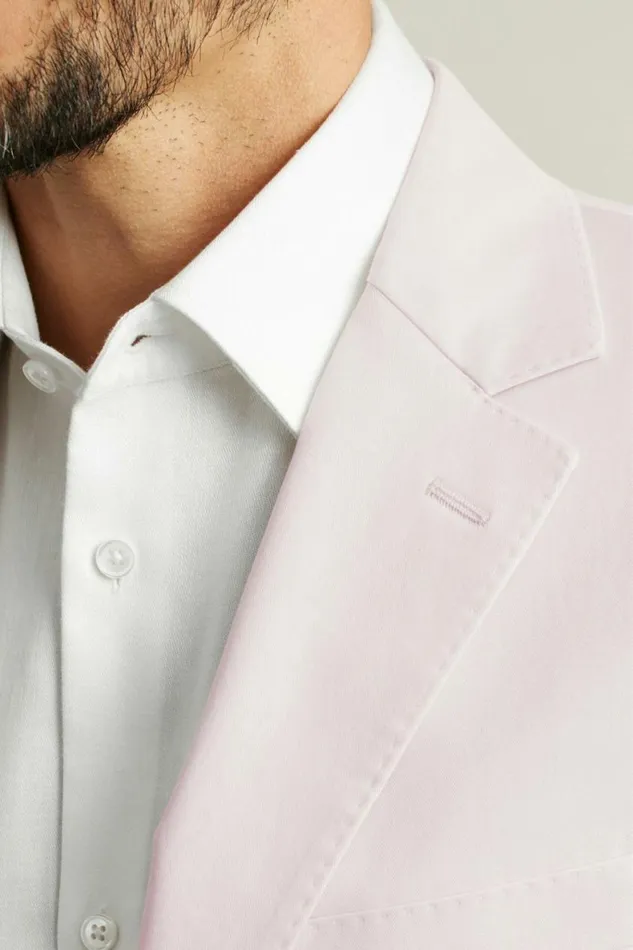 Men Jetsetter Italian Cotton Blazer Dusty Pink Bonobos Blazers and Sport Coats