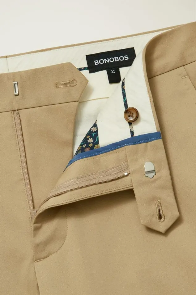 Men Jetsetter Italian Cotton Dress Pant British Khaki Bonobos Dress Pants