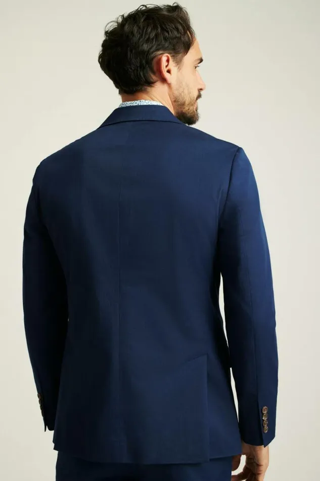 Men Jetsetter Italian Cotton Suit Royal Blue Bonobos Suits