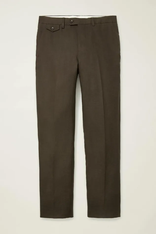 Men Jetsetter Italian Linen Dress Pant Dark Brown Bonobos Dress Pants