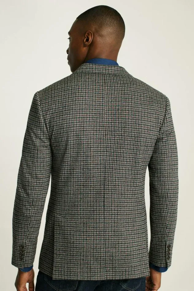 Men Jetsetter Knit Blazer Charcoal Club Check Bonobos Blazers and Sport Coats