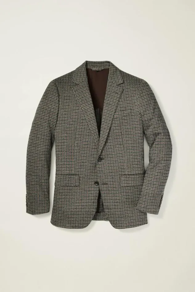 Men Jetsetter Knit Blazer Charcoal Club Check Bonobos Blazers and Sport Coats