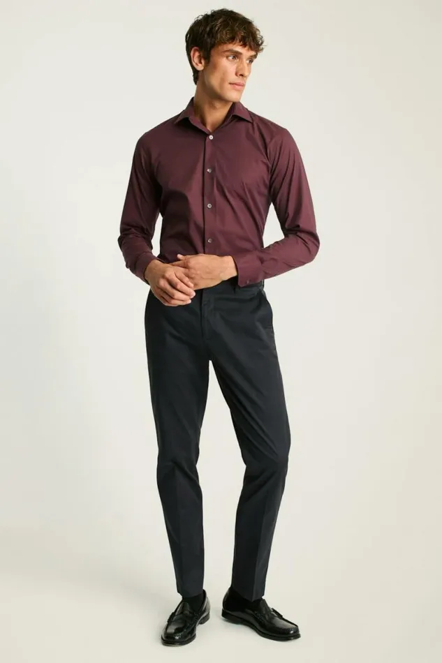 Men Jetsetter Stretch Dress Shirt Mahogany Dobby Bonobos Business Casual Shirts Men Jetsetter Stretch Dress Shirt Mahogany Dobby Bonobos Business Casual Shirts