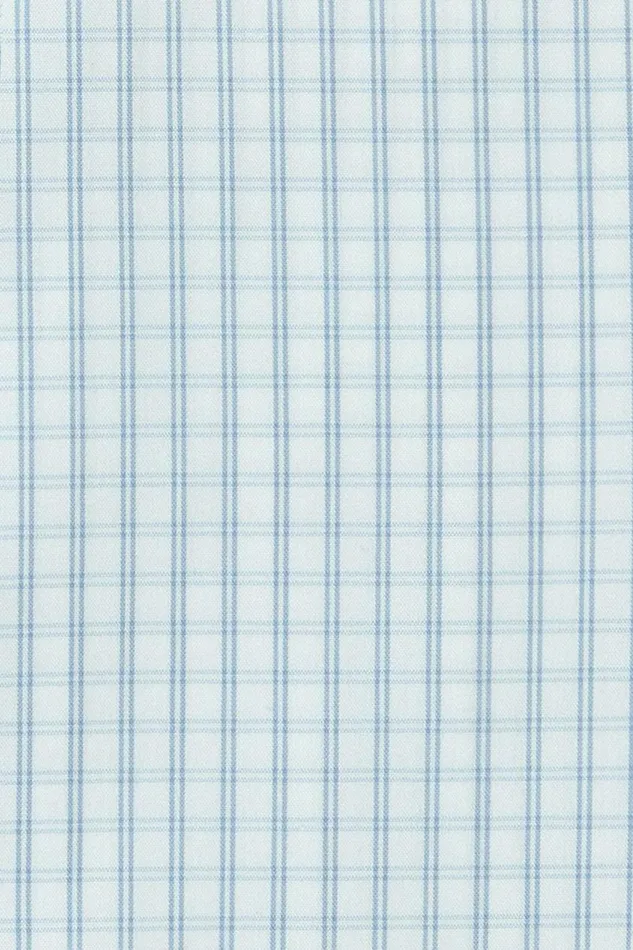 Men Jetsetter Stretch Dress Shirt Serenity Blue Windowpane Bonobos Business Casual Shirts