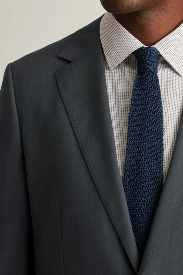 Men Jetsetter Super 120s Italian Wool Blazer Mid Blue Bonobos Blazers and Sport Coats