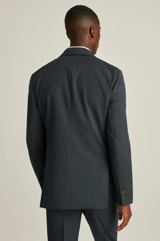 Men Jetsetter Super 120s Italian Wool Blazer Mid Blue Bonobos Blazers and Sport Coats