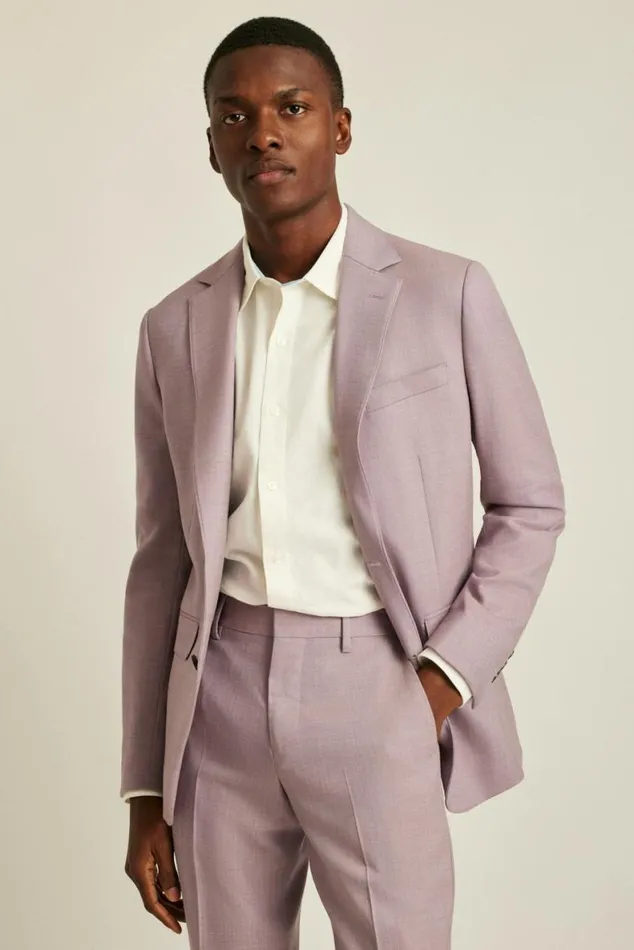 Men Jetsetter Wool Blazer Dusty Rose Bonobos Blazers and Sport Coats