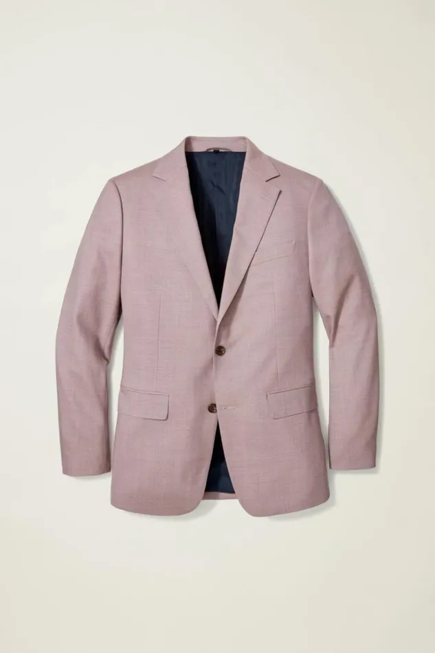 Men Jetsetter Wool Blazer Dusty Rose Bonobos Blazers and Sport Coats