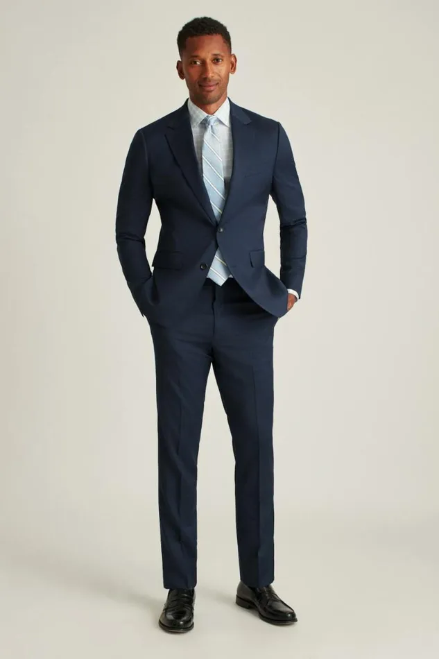 Men Jetsetter Wool Blazer Light Navy Bonobos Blazers and Sport Coats
