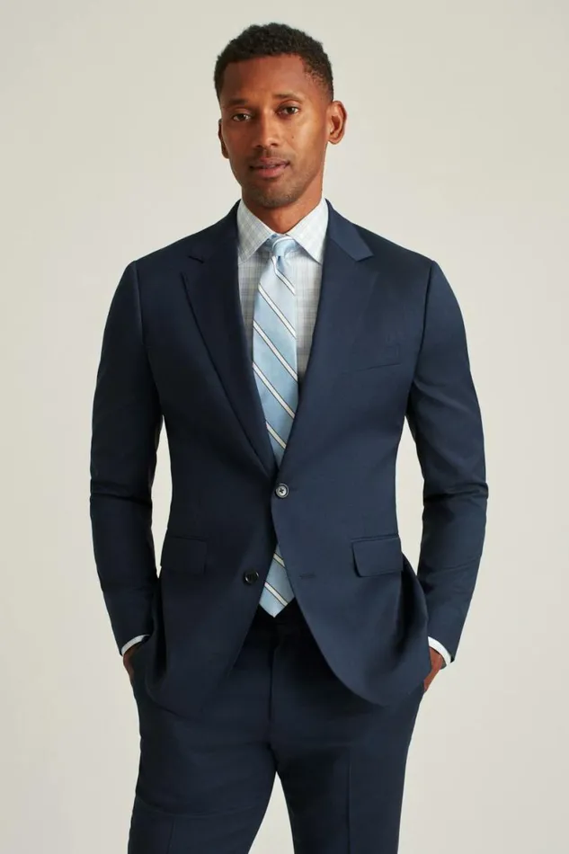 Men Jetsetter Wool Blazer Light Navy Bonobos Blazers and Sport Coats