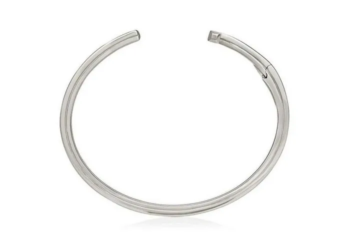 Men Jewelry Tom Ford Striped T Bracelet White Gold