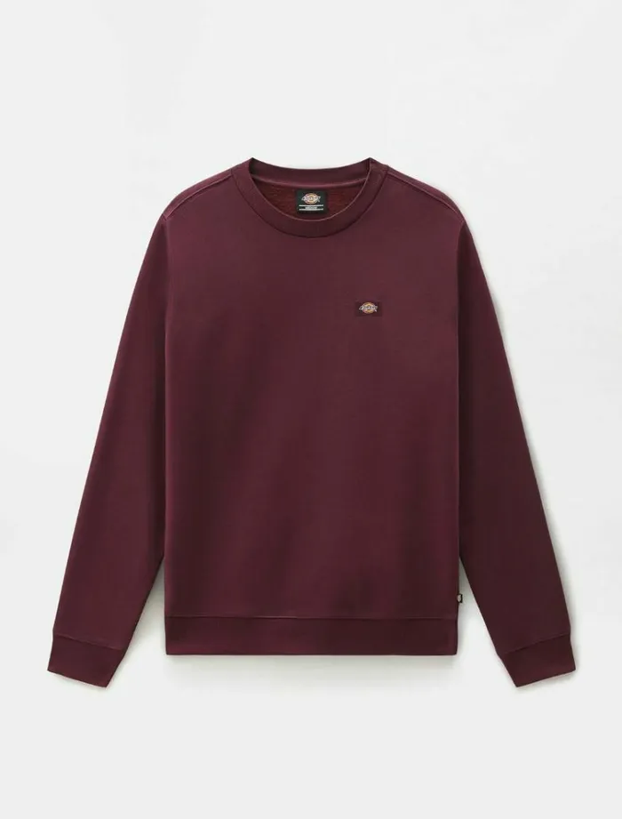 Men Jumpers and Sweatshirts Dickies Oakport Sweatshirt Maroon