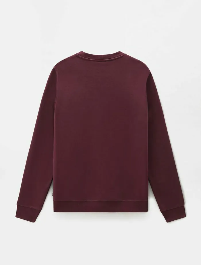 Men Jumpers and Sweatshirts Dickies Oakport Sweatshirt Maroon