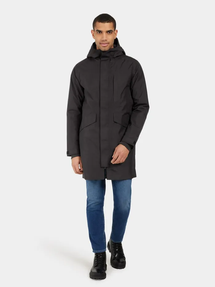 Men Kenny Parka Black Didriksons Autumn Jackets