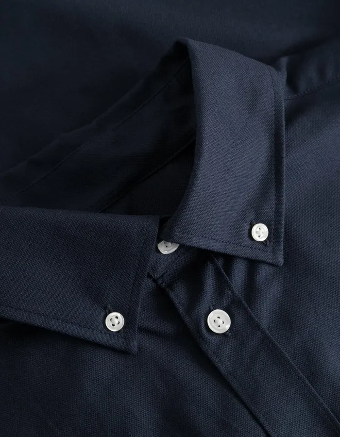 Men Kent Oxford Shirt 20 8211 Dark Navy Les Deux ShirtsOvershirts