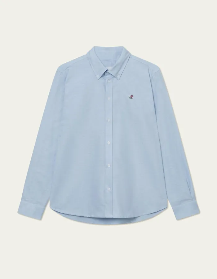 Men Kent Oxford Shirt 8211 Light Blue Les Deux ShirtsOvershirts