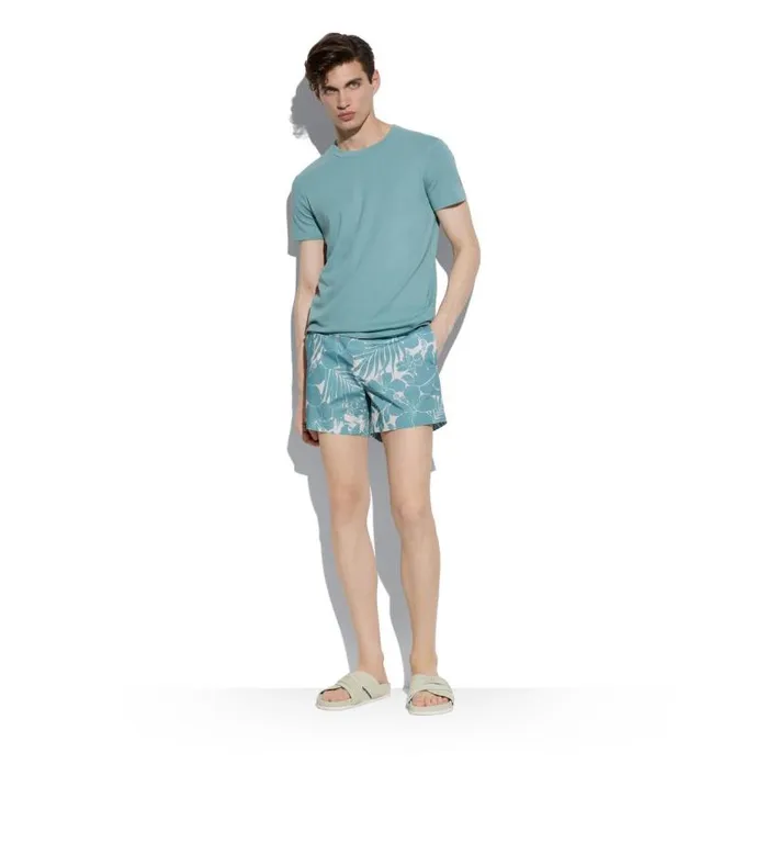 Men Knitwear Tom Ford Cotton Blend Melange Crew Neck TShirt Men Knitwear Tom Ford Cotton Blend Melange Crew Neck TShirt