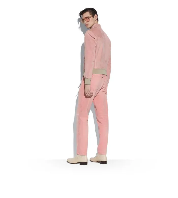 Men Knitwear Tom Ford Silk Blend Henley Pink Men Knitwear Tom Ford Silk Blend Henley Pink