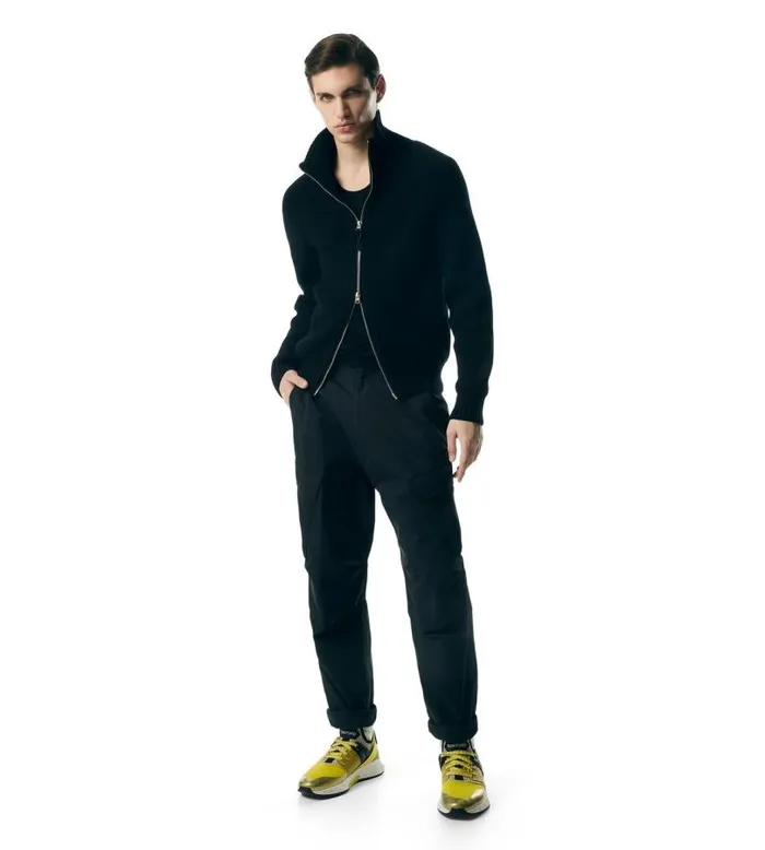 Men Knitwear Tom Ford Wool Cashmere Zip Through Black Men Knitwear Tom Ford Wool Cashmere Zip Through Black