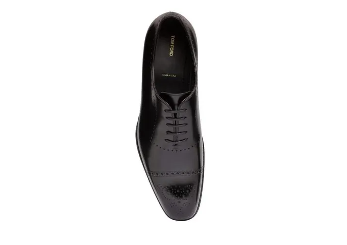 Men Laceups Tom Ford Edgar Oxford Brogue Black Men Laceups Tom Ford Edgar Oxford Brogue Black
