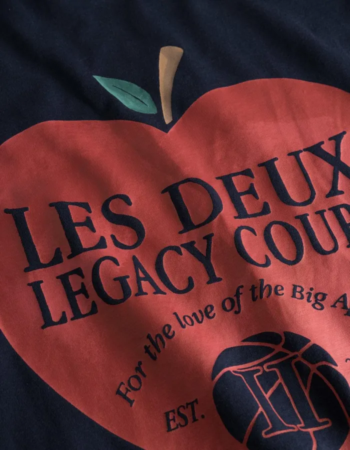Men Legacy Court TShirt 8211 Dark Navy Les Deux Tshirts