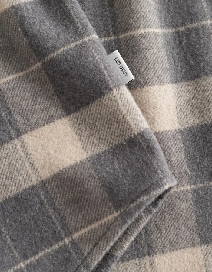 Men Lennon Flannel Check Overshirt 8211 ExcaliburRaven Les Deux ShirtsOvershirts