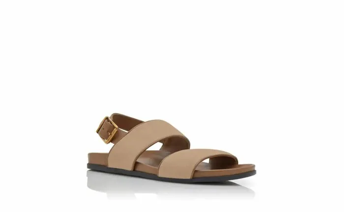 Men Light Brown Suede Sandals Manolo Blahnik Sandals