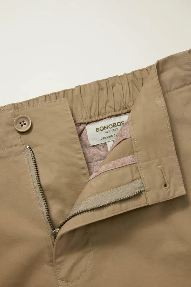 Men Lightweight Chino Short Wooden Brown Bonobos Seasonal Pants