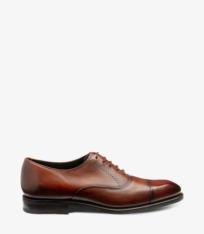 Men Loake Phoenix Scotch Patina Toe Caps