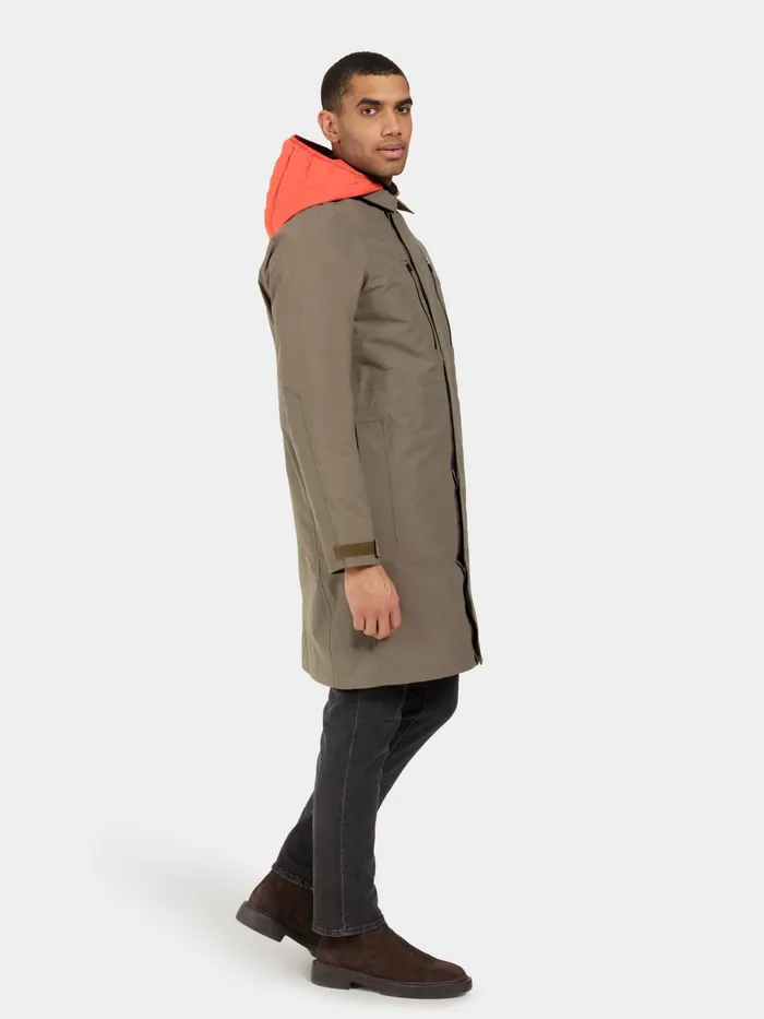 Men Malik Parka Walnut Didriksons Autumn Jackets