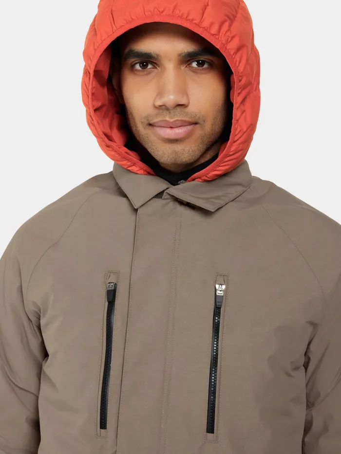 Men Malik Parka Walnut Didriksons Autumn Jackets