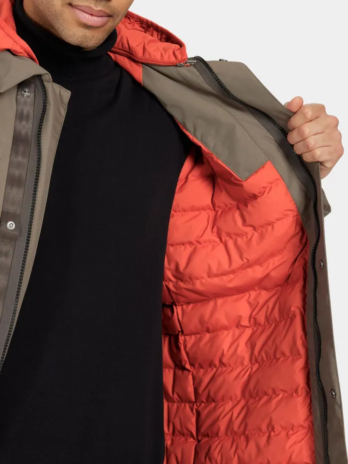 Men Malik Parka Walnut Didriksons Autumn Jackets