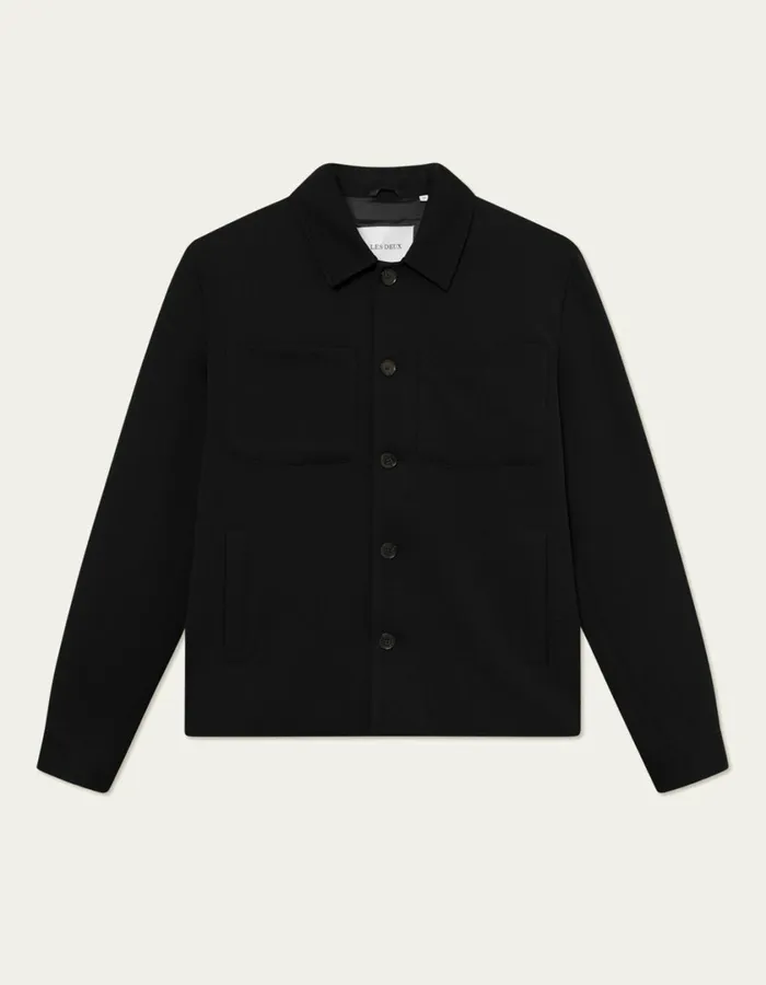 Men Marseille Hybrid Jacket 8211 Black Les Deux JacketsCoats