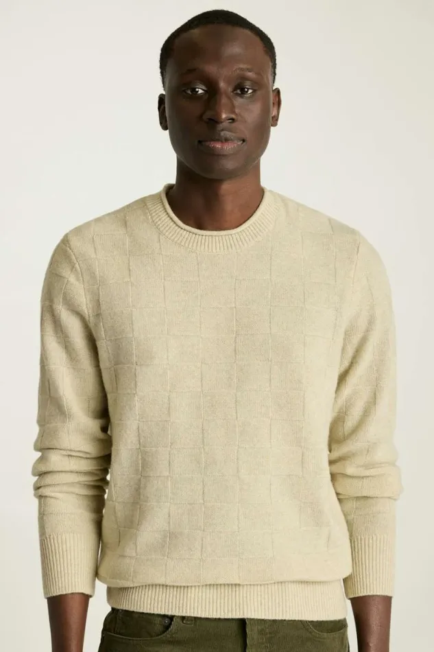 Men Merino Roll Neck Sweater Natural Bonobos Crew and VNeck Sweaters