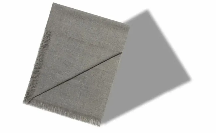 Men Mid Grey Fine Cashmere Scarf Manolo Blahnik Gifts For Him