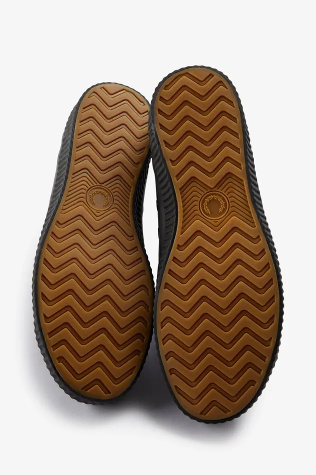 Men Mid Hughes Black Fred Perry Shoes