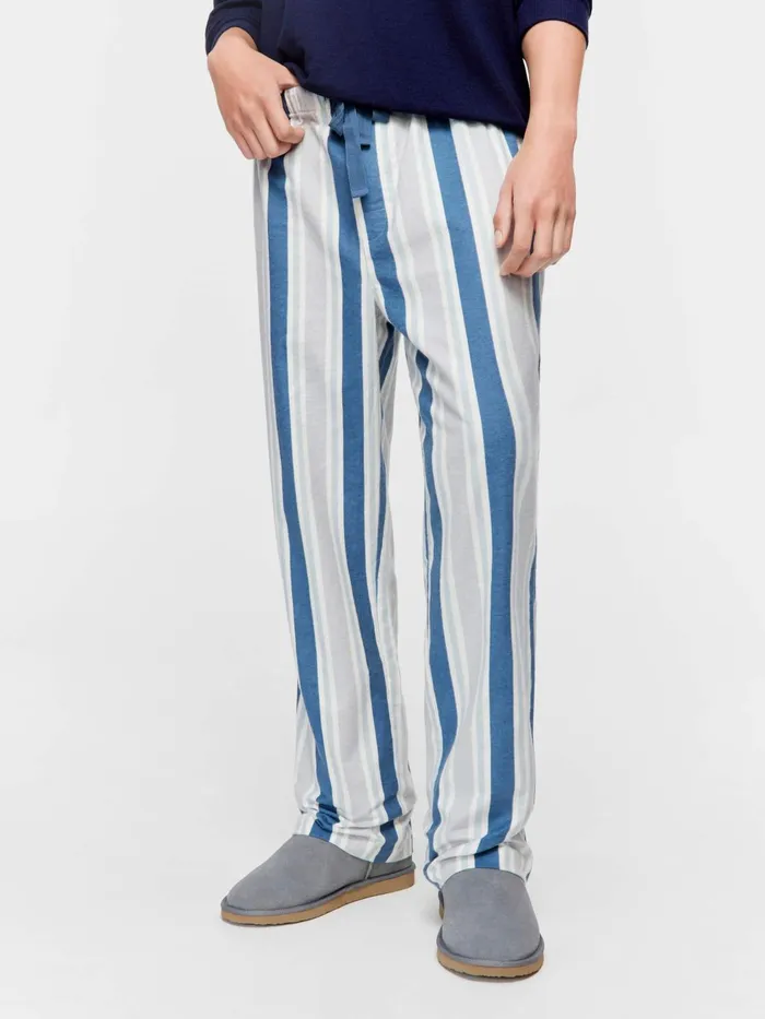Men Multi Stripe Flannelette Pj Pant Multi Peter Alexander Pants