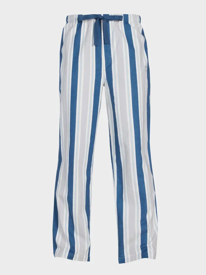 Men Multi Stripe Flannelette Pj Pant Multi Peter Alexander Pants