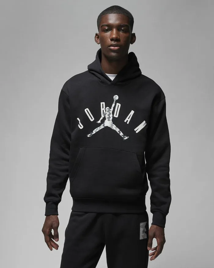Men Nike Hoodies And Sweatshirts Jordan Flight MVP Black
