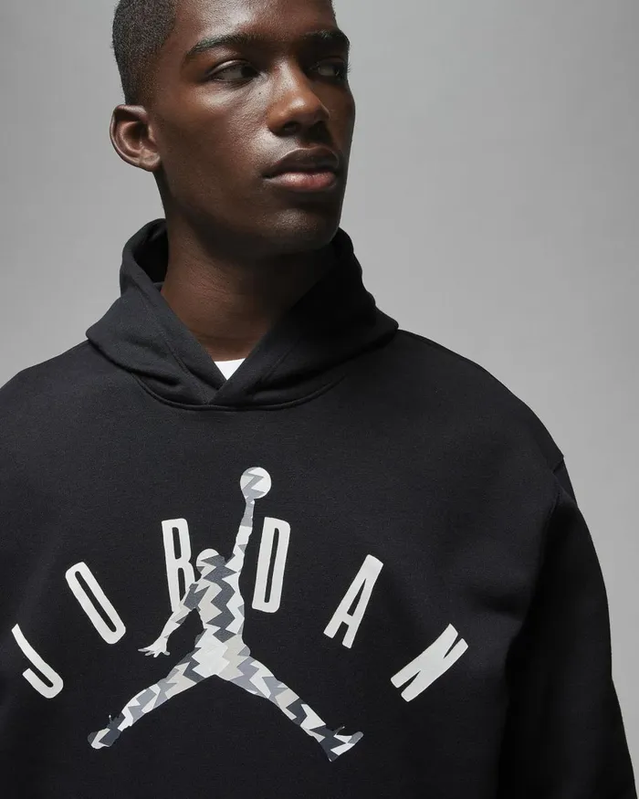 Men Nike Hoodies And Sweatshirts Jordan Flight MVP Black