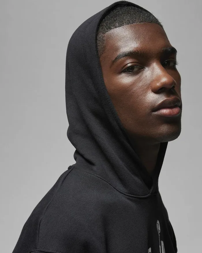 Men Nike Hoodies And Sweatshirts Jordan Flight MVP Black
