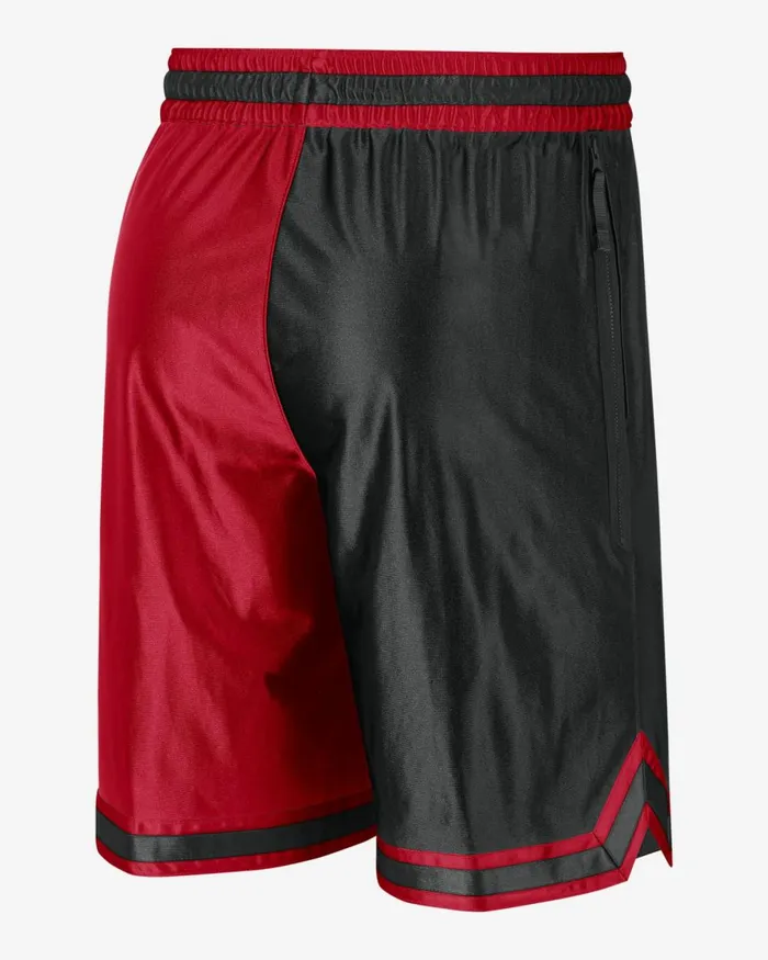 Men Nike Shorts Chicago Bulls Courtside University Redblackblack